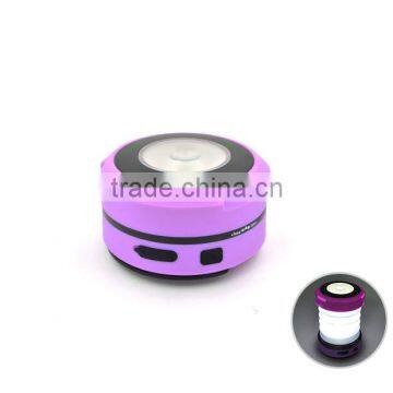 USB Hand Crank Dynamo Rechargeable Foldable Plastic LED Camping Lights with Mobile Phone Charger