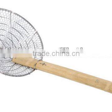 Double Mesh Strainer With Round Wooden Handle photo-4