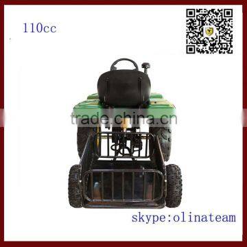 hot sale china cheapest 4 wheel 110cc mini agriculture tractor with trailer