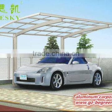 Free Standing With Polycarbonate Sheet Roof Aluminum Double Carport/garage photo-6