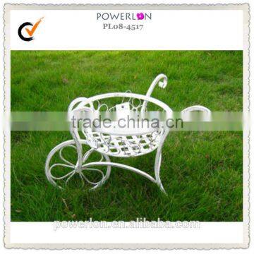 Cute Light Weight Iron Flower Pots Stand For Outdoor or Indoor Decoration photo-3