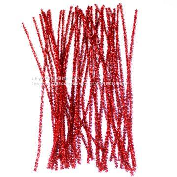 Red Glitter Pipe Cleaners tinsel christmas decoration