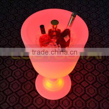 New Design Wineglass Shape Plastic Luminous Led Ice Bucket/Bar Wine Ice Bucket photo-5