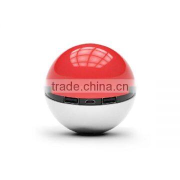 2016 New Ball Shaped 10000mAh Dual USB Pokeball Pokemon Power Bank photo-6
