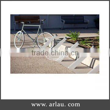 Arlau cast aluminum bike rack, bicycle rack