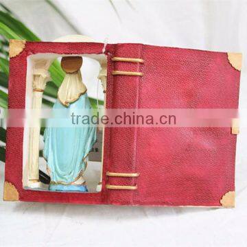 Catholic Religious Souvenirs Antique Praying Resin Virgin Mary Statues photo-4