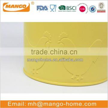 Round Metal Food Airtight Storage Kitchen Canister Set With Lid photo-4