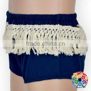 Unisex Baby Boys And Girls Solid Color Tassel Underwear Diaper Cover Navy Bloomers For Kids photo-5