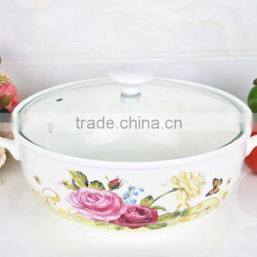 Microwave Porcelain Pot With Glass Lid photo-4