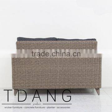 Tropiton Wicker Conversation Bench - Vietnam Poly Rattan photo-4