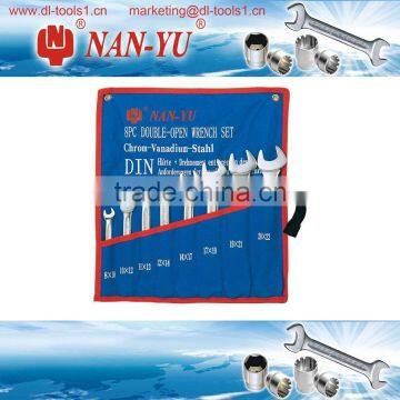 8pc Non-slip Handle Offset Ring Wrench Set