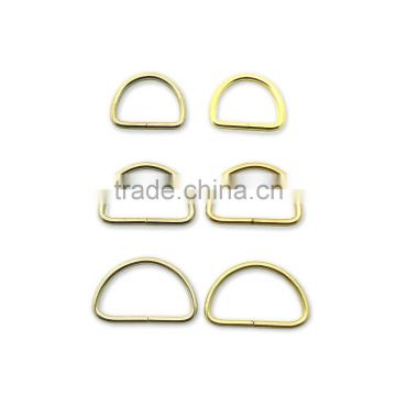 Metal D Ring Brass Finish / Metal Hardware Ring / Steel Rings