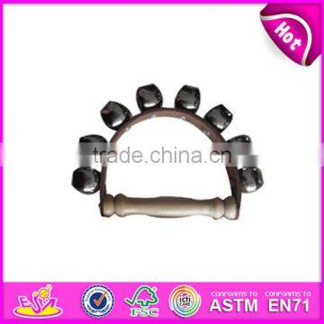 Top Sale Baby Musical Instruments Wooden Cartoon Handbells W07I092 photo-4