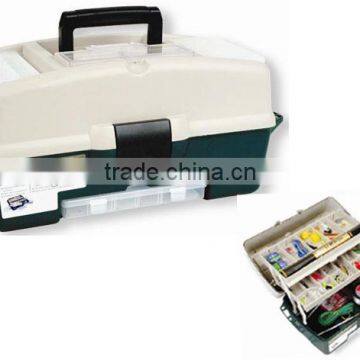 Three layers fishing box or tool box to store nail art,makeup,craft, fishing or pill products and tools