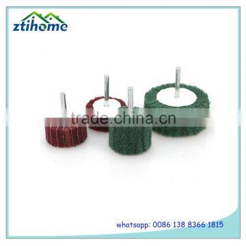 High Quality Calcined Aluminum Oxide Abrasive Flap Wheel With Shaft