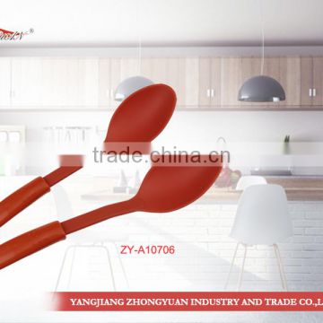 Hot sale unique factory price nylon rice ladle kitchen utensil with long plastic handle