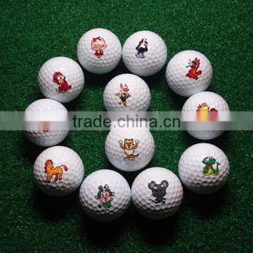 Wholesale Golf Ball Rubber Surlyn Printed Logo Golf Gift Ball photo-4