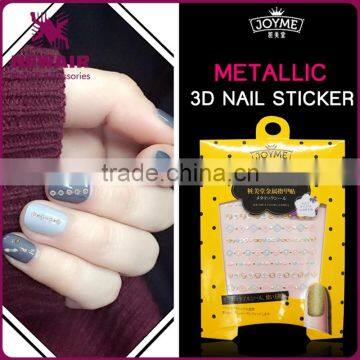 New Air 2017 Wholesale Metallic Nail Stickers,gold Color Nail Sticker,metal Style Nail Sticker photo-6