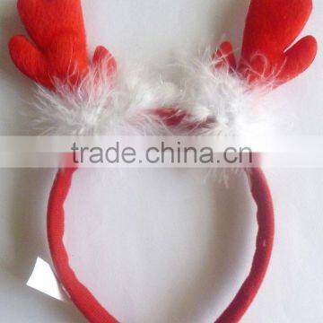 Red antlers baby headband for christmas decoration