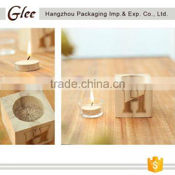 Home Decoration Eco-friendly Wood Candle Holder Stand photo-2