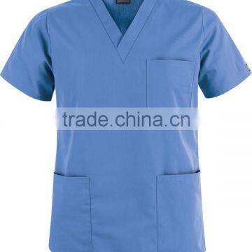 custom made OEM hospital uniforms designs for man and women Workwear Scrubs Unisex 3 Pocket Tops china manufacture