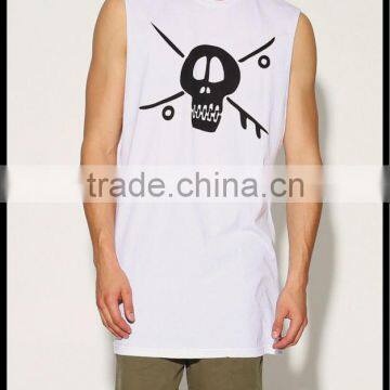 White Singlet With Custom Silk Screen Printed