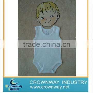 Sleeveless cotton summer baby romper