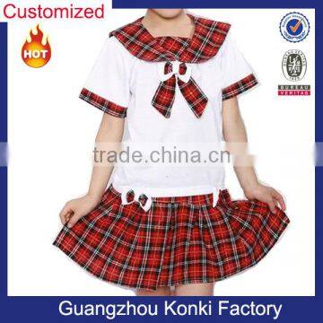 Navy style sailor style british style uniform check uniform set guangzhou