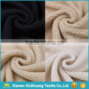 Wholesale Super Soft Knitted 100% Polyester Sherpa Fabric