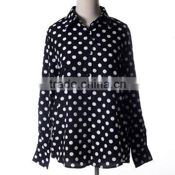 Latest Hot Sell European Summer 100% Cotton Ladies New Design Ladies Office t Shirt 2015 photo-3