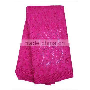2017 Wholesale Guangzhou African Lace Embroidery Fabric For Dress photo-5