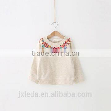 Girls Fashion Shirts Embroidery Pullover Designs Sweater photo-2