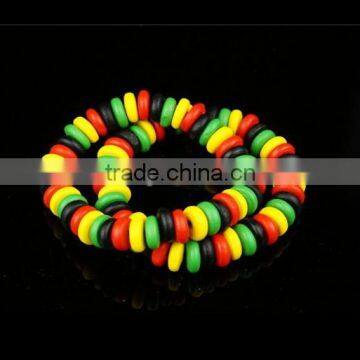 hiphop wooden reggae rasta bracelets necklace jewelry coco wood bead bracelet necklace jewelry