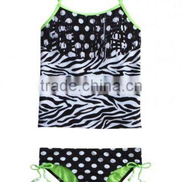 Girls Nylon/spandex Floral AOP Swimsuit