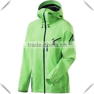 2014 new fashion design men's bright color full zipper hooded waterproof jackets