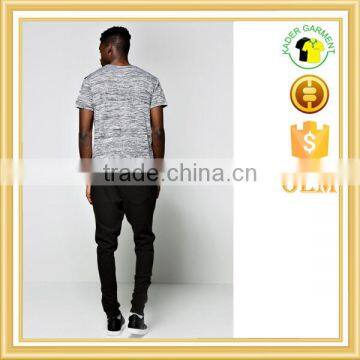 Black Sweat Pants Mens Gym Joggers Slim Fit Pants With Zipper photo-2