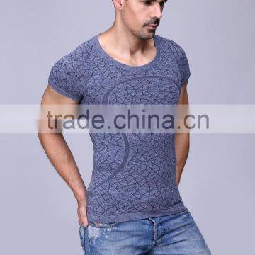 Custom compression t shirt sports mens seamless gym t shirt for men