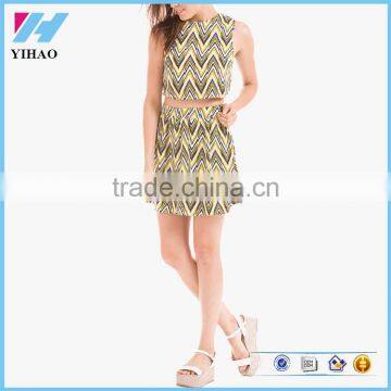 Chinese Women's Fashion Clothing Manufacturers Printed Sexy Shift Dresses