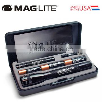 USA Made Mag-Lite Combo Pack Flashlight - features M2A and K3A flashlights in a gift box and comes with your logo