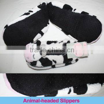Fashion Parent-child AnimaL-headed Slippers Winter Family Indoor Fleece Slippers photo-2