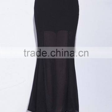 2016 Oem Services Fishtail Lady Sexy Maxi Skirts Pearl Chiffon Summer One Piece Long Skirt for Women photo-2