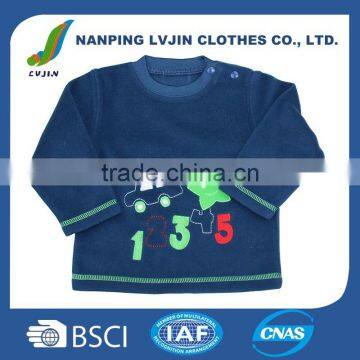 Long sleeve baseball New child t shirt kids cotton t-shirt wholesale for baby	boy