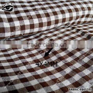 8x8mm Checker Design Cotton Fabric Gingham Check Pure Cotton Fabric Yarn Dyed Fabric photo-3