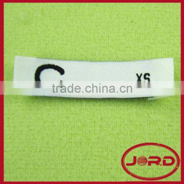 high quality custom design woven t shirt size labels