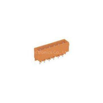 250V 12A 300V 10A Straight Pin MCS Connector With Spring Clipping Orange