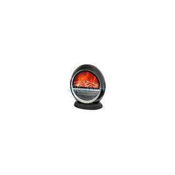 Contemporary Circle PTC Rotating Fireplace Stove Heater With Overheat Protection