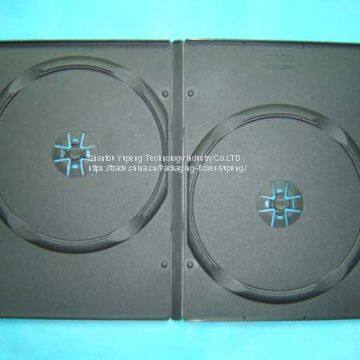 black dvd box  dvd case  dvd cover 9mm double rectange china factory good quality cheap price (YP-D803H)