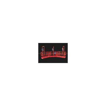 Customized Red Arc Adjustable High Working Powered Suspended Platform Cradle