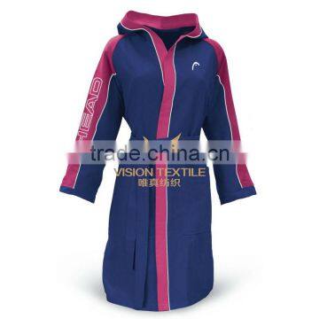 Microfiber Womens Hooded Bathrobe