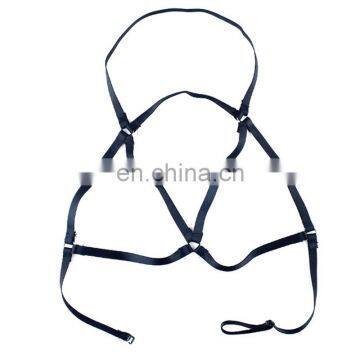 Women Sexy Beach Style Bikini Body Jewelry Black Bra Straps Jewelry photo-2